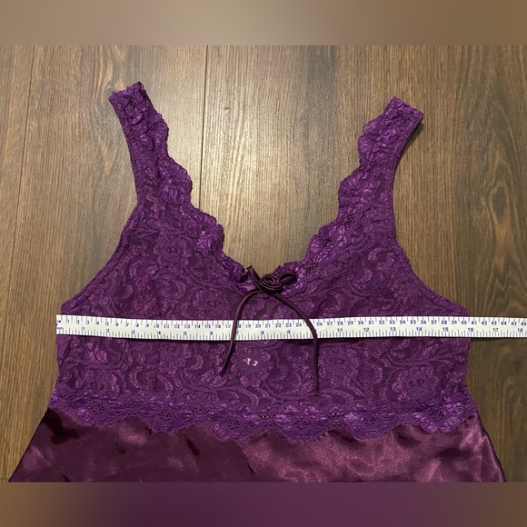 Women’s Cinema Etoile Purple Satin & Lace Sleepwear Set M - Picture 2 of 12